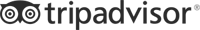 A TripAdvisor logo with a black owl icon and the words “tripadvisor” in gray text.
